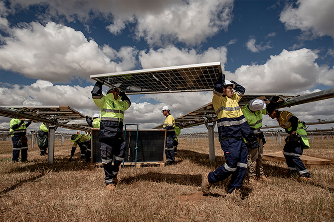 Women in Solar project - Building solar farms in rural Australia