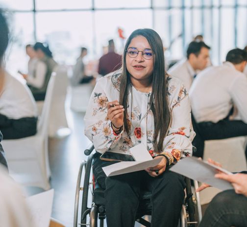 Woman In Wheelchair